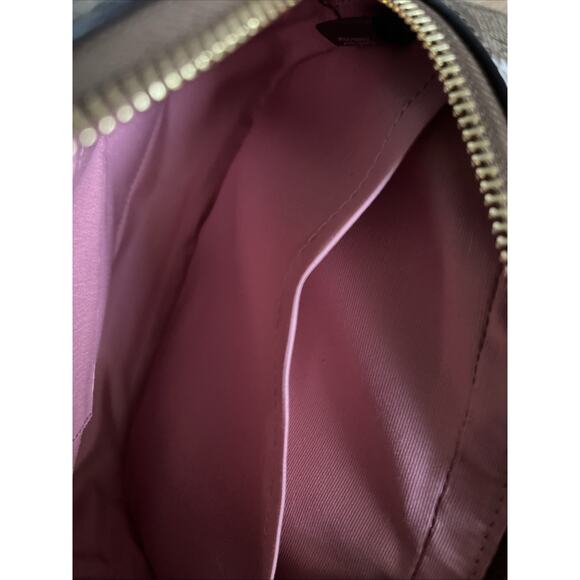 Coach C0037 Mini Camera Crossbody Shoulder Bag Khaki Signature Evergreen Floral - Picture 7 of 13